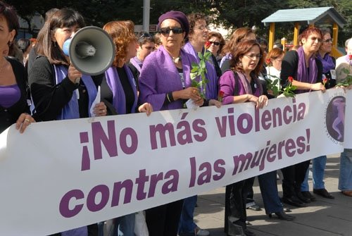 Manifestación contra la violencia machista.