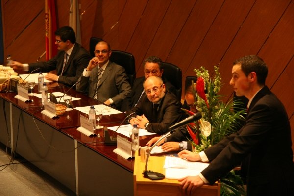 Juan José Gálvez, Emilio Atrio y Francisco Rodríguez, entre otros. (Foto: Xesús Fariñas)