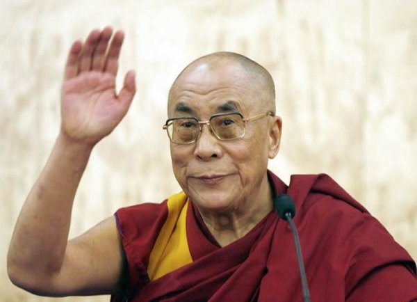 El dalai lama durante un acto público.