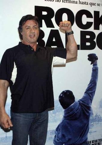 Stallone durante la presentación de la última entrega de 'Rocky'.