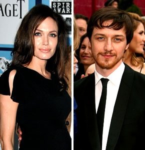 Angelina Jolie y James McAvoy  (Foto: EFE)