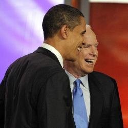 Barack Obama y John McCain.