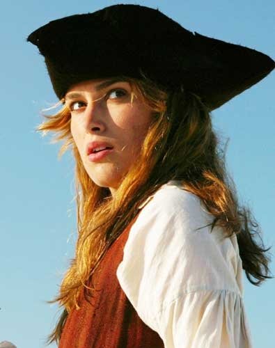 Keira Knightley, en una escena de 'Piratas del Caribe'.