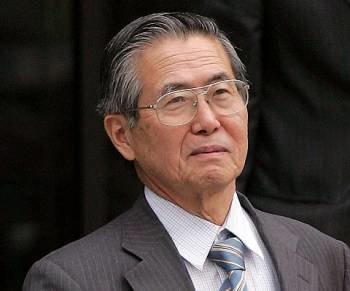 El ex presidente peruano Alberto Fujimori.