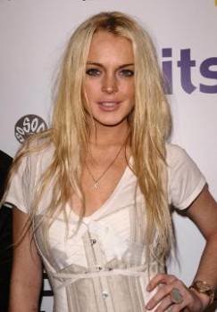 La actriz Lindsay Lohan.