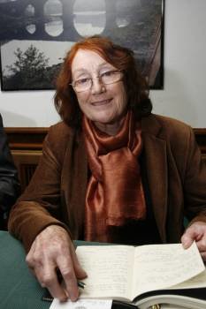 La escritora catalana Rosa Regás, durante su conferencia. (Foto: Miguel Ángel)