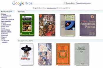 Vista de una página de Google Books.