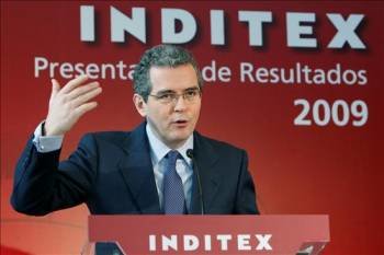 El vicepresidente de Inditex, Pablo Isla, durante la rueda de prensa. (Foto: SERGIO BARRENECHEA)