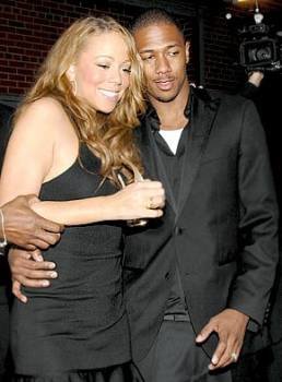 Mariah Carey junto a su esposo Nick Cannon.