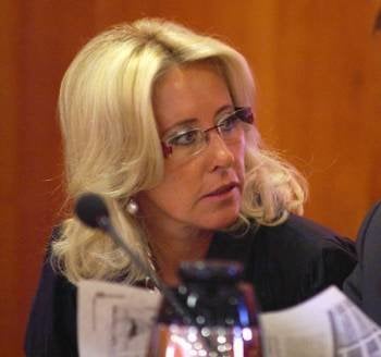 La ex alcaldesa de Vigo, María Corina Porro Martínez, compañera sentimental de Emilio Antón Suanzes