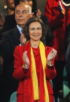La Reina presenció emocionada la victoria de España sobre Alemania en semifinales