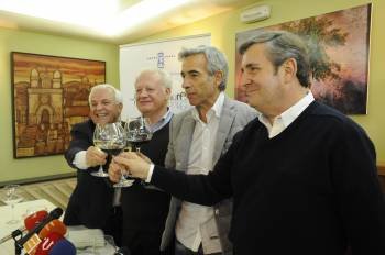 Baltar, Echanove, Arias y Rodríguez presentaron el programa dedicado a Ourense.