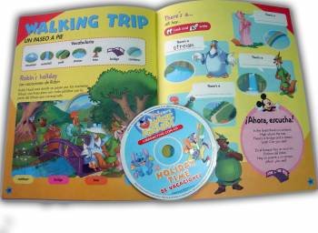 El libro consta de imágenes a color y un cd para aprender la pronunciación.