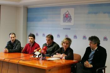 Xan Jardón, Manuel Fírvida, Amador Díaz, Tereixa Paz y Pérez Bouza. (Foto: MARCOS ATRIO)