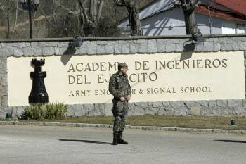  Exterior de la Academia de Ingenieros del Ejército, situada en la localidad madrileña de Hoyo de Manzanares.