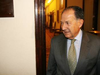 Sanz Roldán, en los pasillos del Congreso. (Foto: CNI)