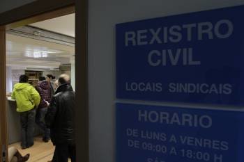 Dependencias en el Registro Civil de Ourense. (Foto: MIGUEL ÁNGEL)