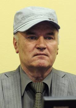 Mladic, ante el Tribunal de La Haya. (Foto: MARTIN MEISSNER)