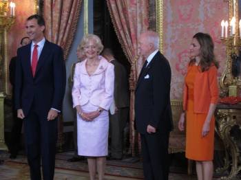 Los Príncipes De Asturias Con La Gobernadora Australiana.