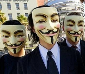 Activistas de Anonymous. Foto: EFE
