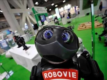 Robot 'Chapit' durante la feria de tecnología Robotech, en Tokio (Foto: EFE)