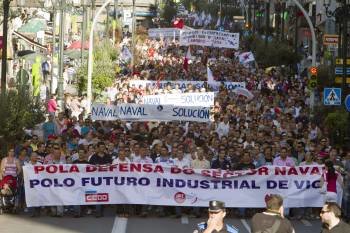 Aspecto de la manifestación de Vigo (Foto: SALVADOR SAS)