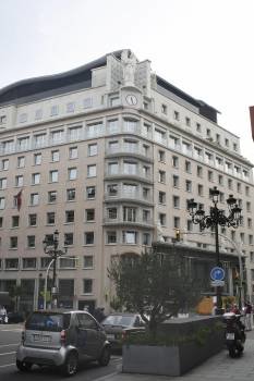 La sede de NCG Banco en Vigo ya no tiene ningún cartel con el nombre de la antigua Caixanova.