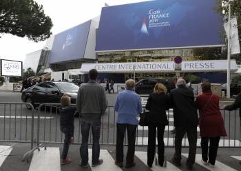 La cumbre del G20 convierte a Cannes, durante dos días, en una ciudad parapetada. (Foto: V. DAMOURETTE)