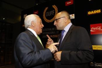 José Luis Baltar y Francisco Rodríguez, durante la inauguración de la pasada edición del OUFF. (Foto: XESÚS FARIÑAS)