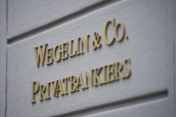  Foto de archivo del logo del banco Wegelin & Co. tomada el 27 de enero de 2012 en la sede de la entidad en St. Gallen (Suiza). (Foto: EFE)
