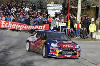 Loeb durante el pasado rally de Montecarlo (Foto: EFE)