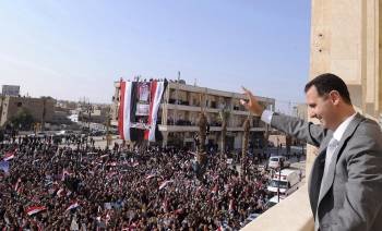 Bashar Al Asad dirigiéndose a la población en noviembre de 2011. (Foto: SANA)