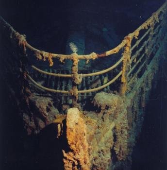 La proa del Titanic en 1999. Foto: P. P. Shirshov Instituto de Oceanología