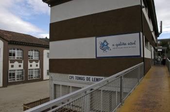 La escuela infantil Galiña Azul está ubicada en la Alameda de Ribadavia. (Foto: MARTIÑO PINAL)
