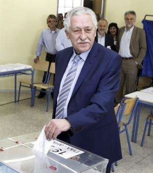 El líder de la Izquierda Democrática (DIMAR), Fotis Kuvelis (Foto: EFE)