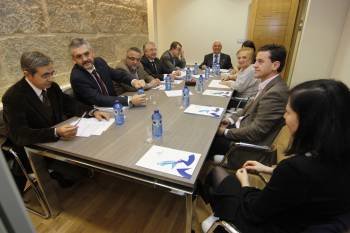Consejo de administración de Urbaourense en diciembre de 2010, aún presidido por José Luis Baltar Pumar. (Foto: X.F.)