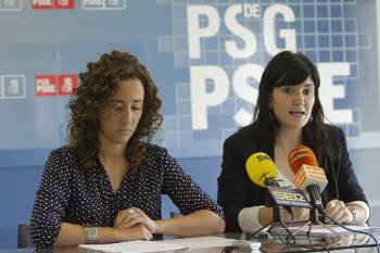 Noela Blanco y Susana Bayo, en la rueda de prensa. (Foto: MIGUEL ÁNGEL)