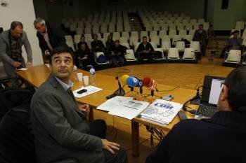 Jorge Bermello, en unas de las últimas asambleas de accionistas del COB. (Foto: XESÚS FARIÑAS)