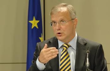 Olli Rehn, vicepresidente de la Comisi´no Europea. (Foto: ARCHIVO)