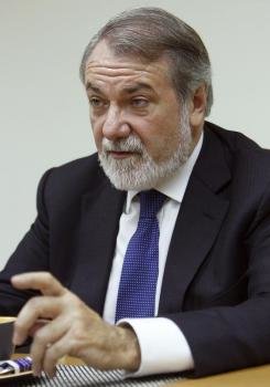 El presidente del Grupo Popular en el Parlamento Europeo, Jaime Mayor Oreja