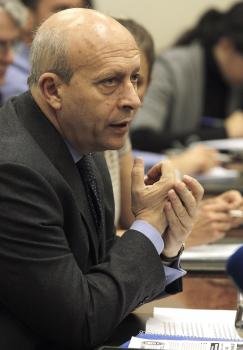  El ministro de Educación, Cultura y Deporte, José Ignacio Wert