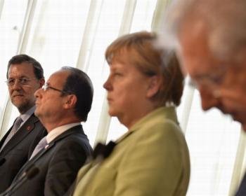 Merkel se impone a Rajoy en la cumbre europea.