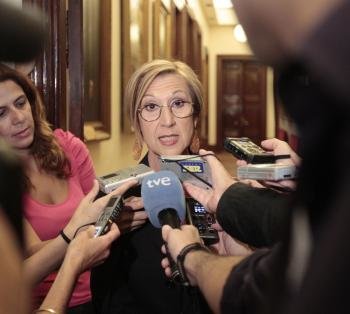  La portavoz parlamentaria de UPyD, Rosa Díez