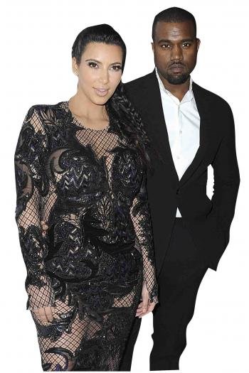 Kim y su novio Kanye West