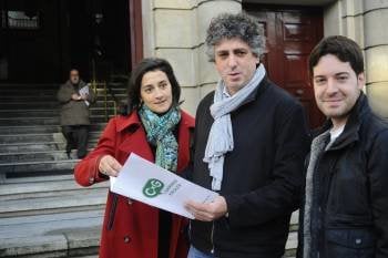Ana Bande y Xosé Manuel Pérez Bouza, ayer en Ourense (Foto: MARTIÑO PINAL)