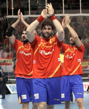 la selección española celebra la victoria (Foto: EFE)