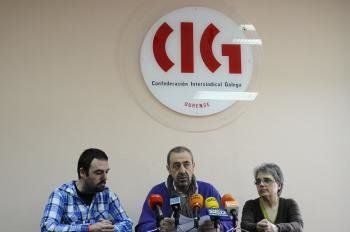 Rolda de prensa da CIG (Foto: Martiño Pinal)