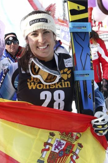 La española Carolina Ruiz celebra la victoria. (Foto: EDDY LEMAISTRE)