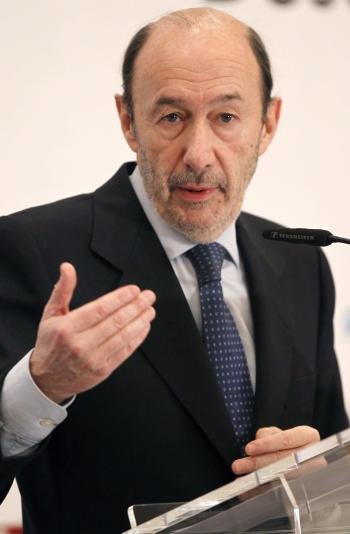  El secretario general del PSOE, Alfredo Pérez Rubalcaba.