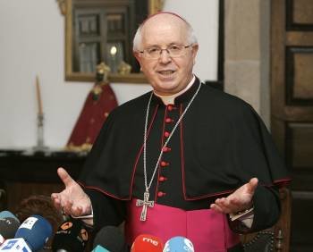 El arzobispo de Santiago de Compostela, Julián Barrio. (Foto: XOAN REY)